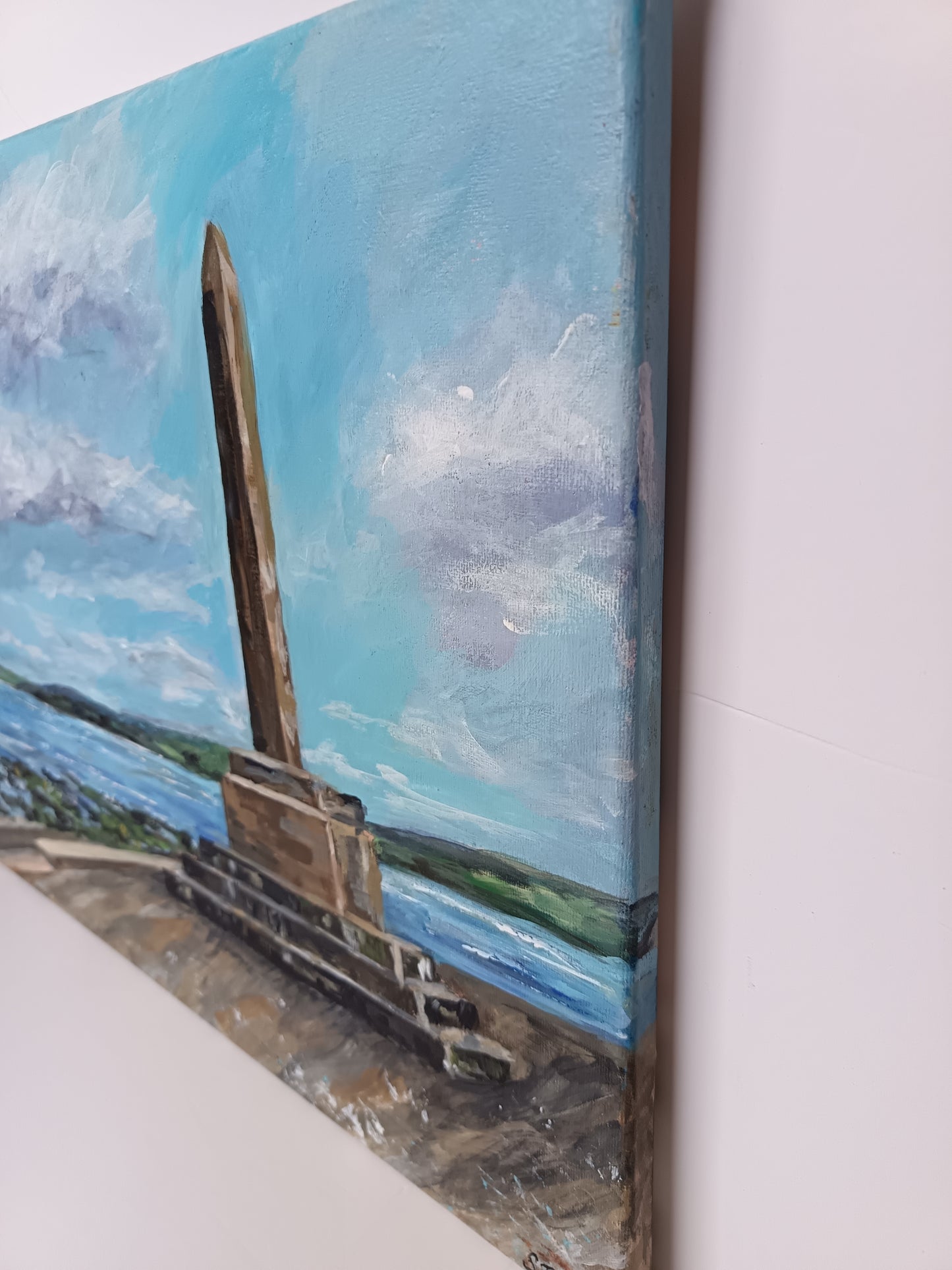 Original "Helensburgh monument" painting 15.5" x 19.5"