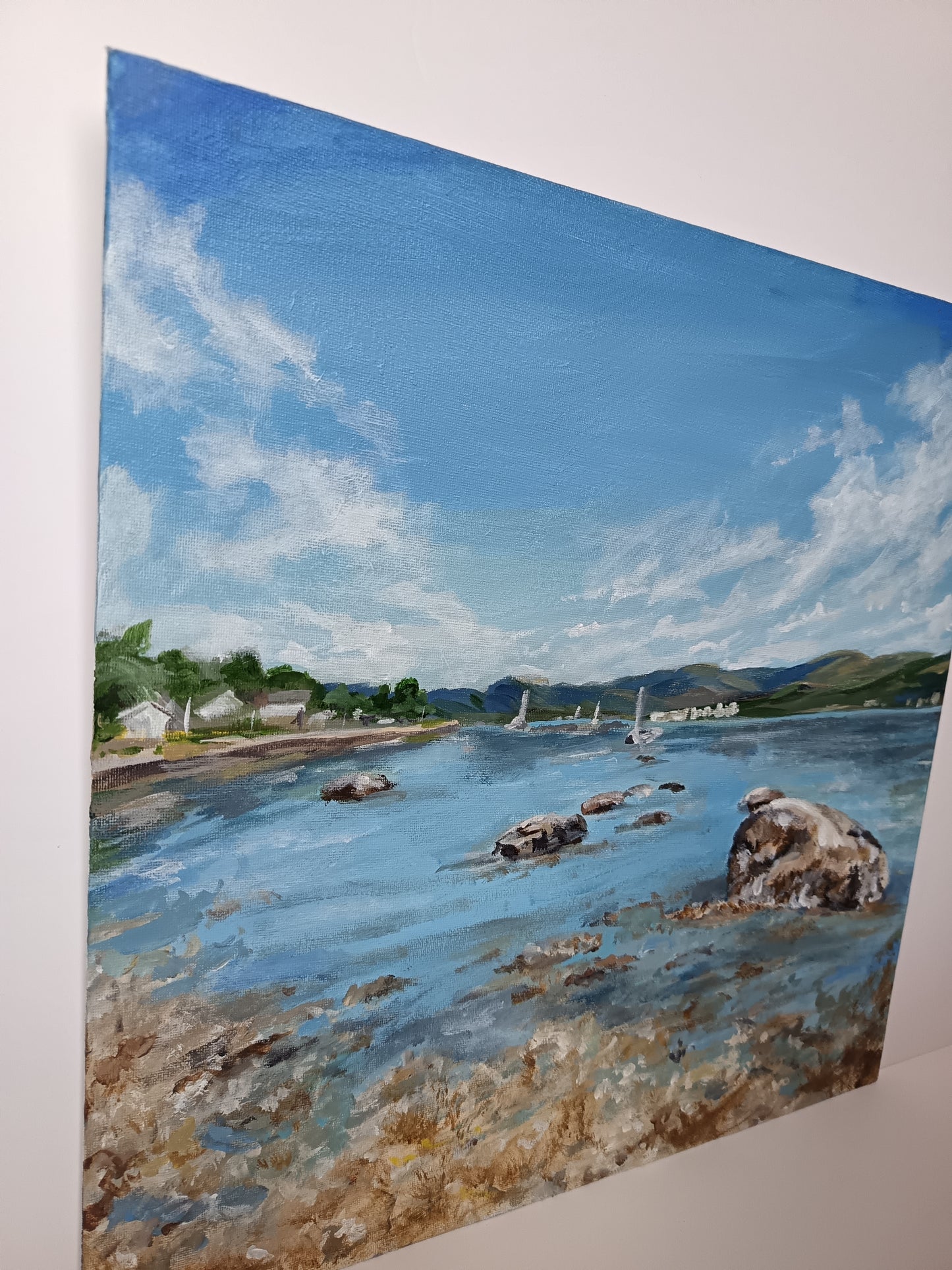 Original "View from Clynder" 16" x 16"