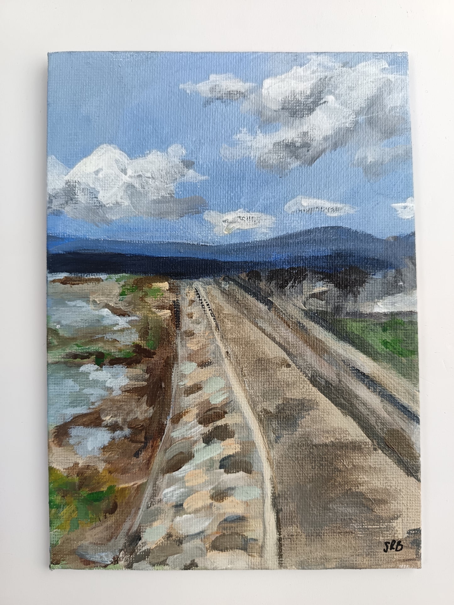 Original x3 "Helensburgh water front" triptych 5" x 7"