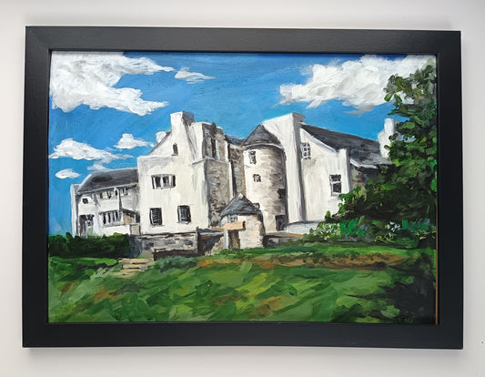 Original "Hill House, Helensburgh" framed painting 16" x 11"