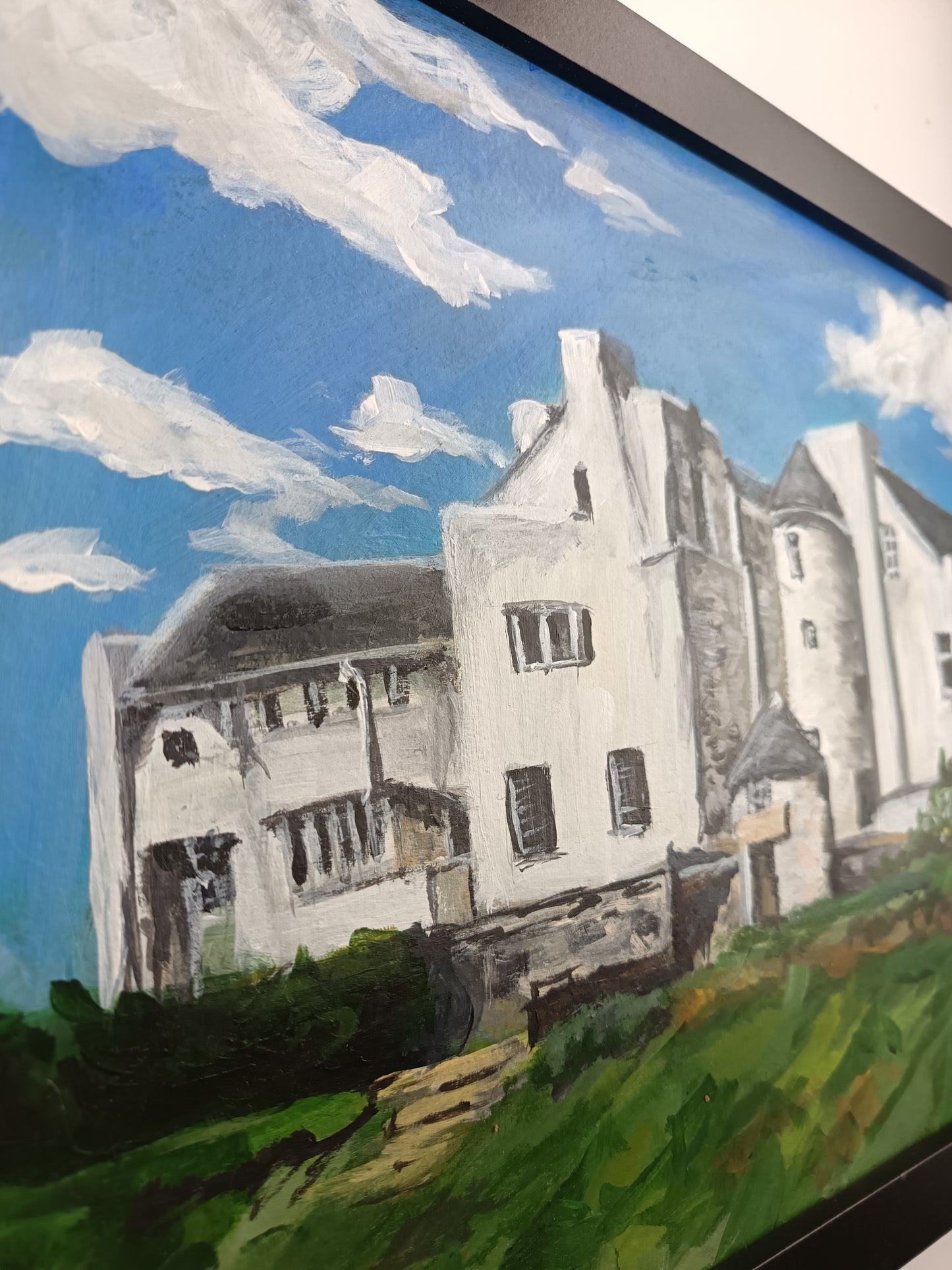 Original "Hill House, Helensburgh" framed painting 16" x 11"