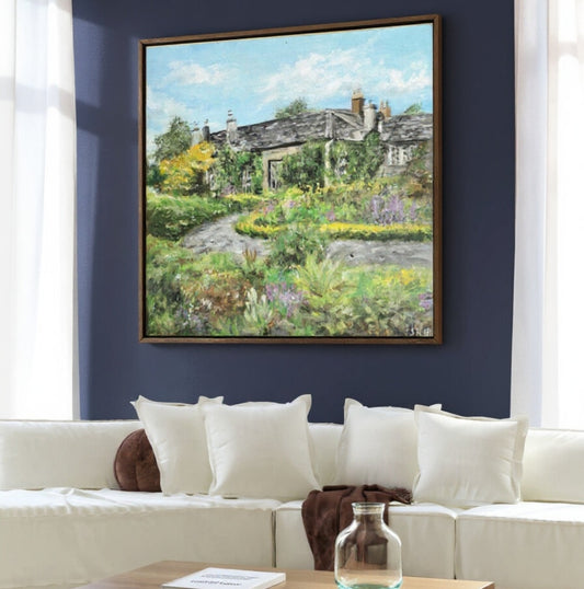 "Geilston Gardens" National Trust for Scotland painting Art Print