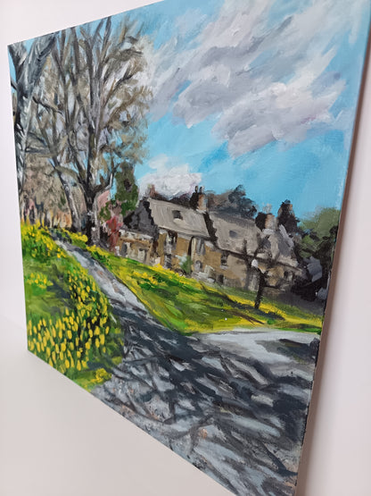 Original "Geilston Gardens in Spring" 16" x 16"