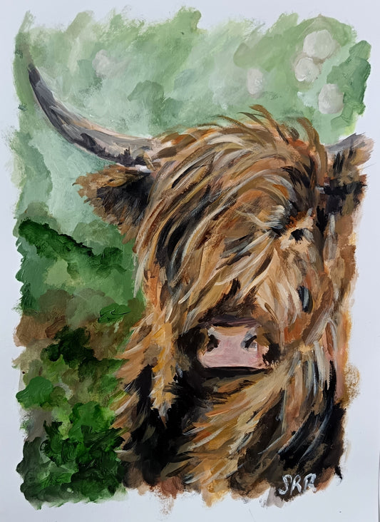 3 for 2 offer - Scottish wildlife collection - Highland cow art print