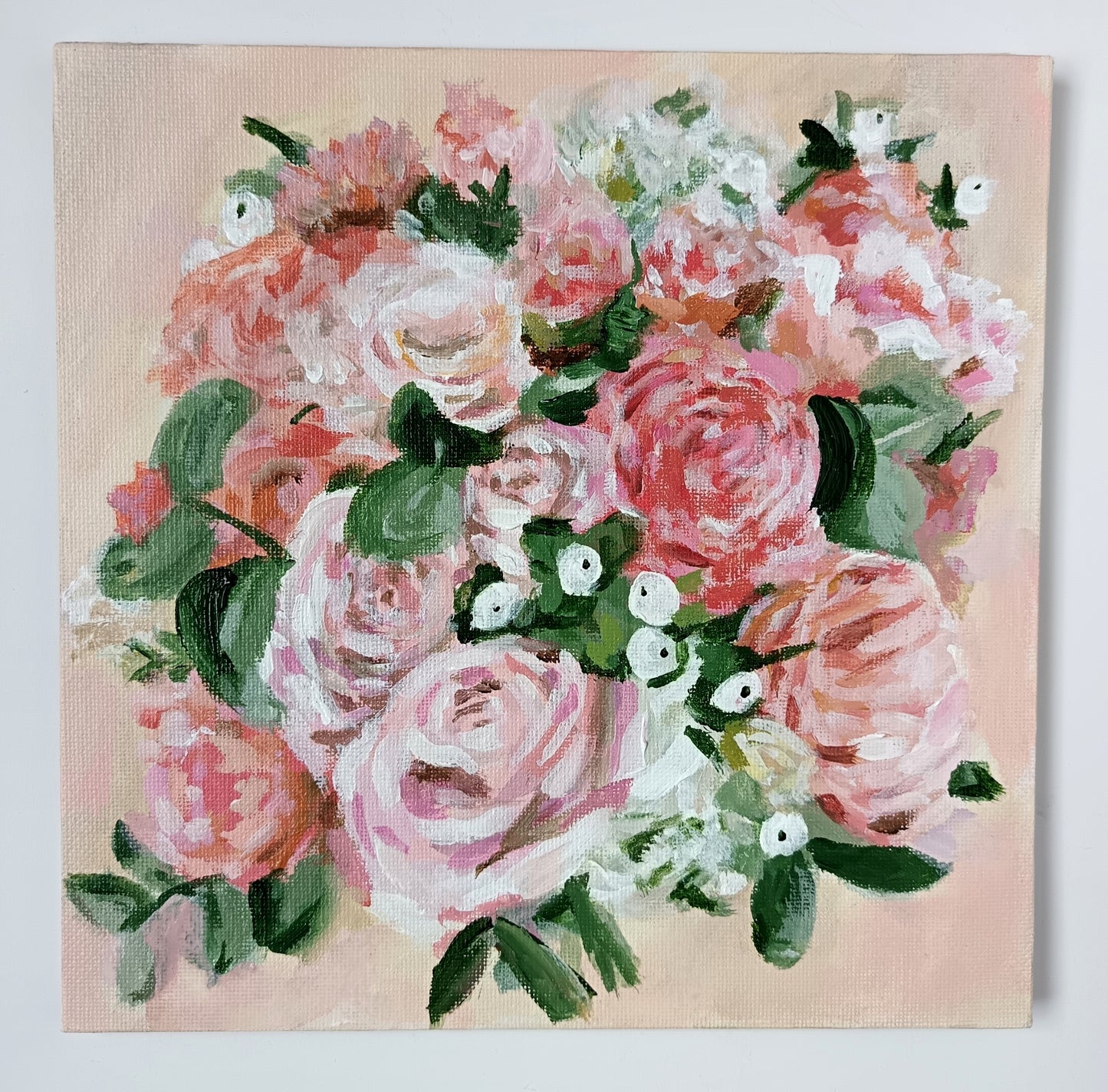 Bespoke bouquet painting 20" x 20"