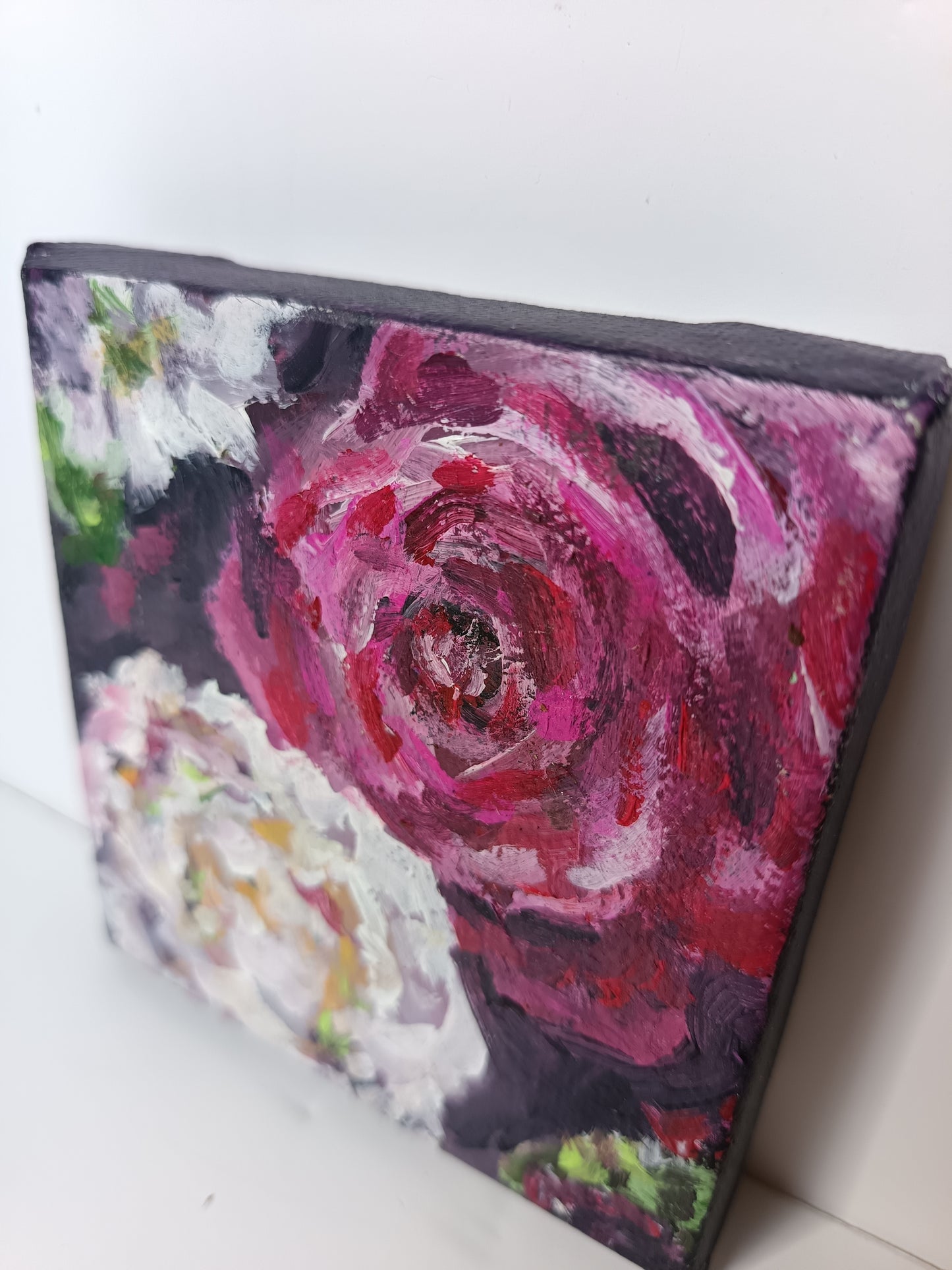 Mini Original "Midnight bouquet" series 4" x 4" (No 7)
