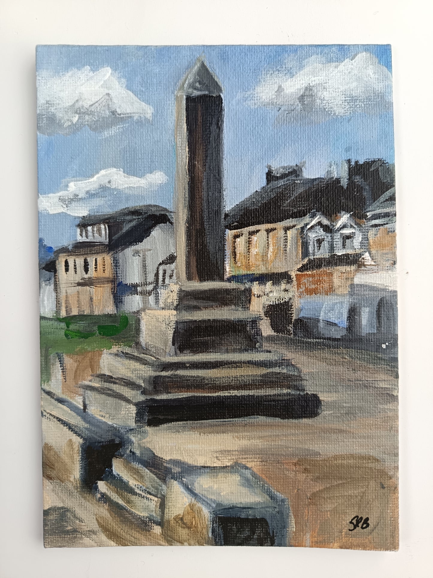 Original x3 "Helensburgh water front" triptych 5" x 7"
