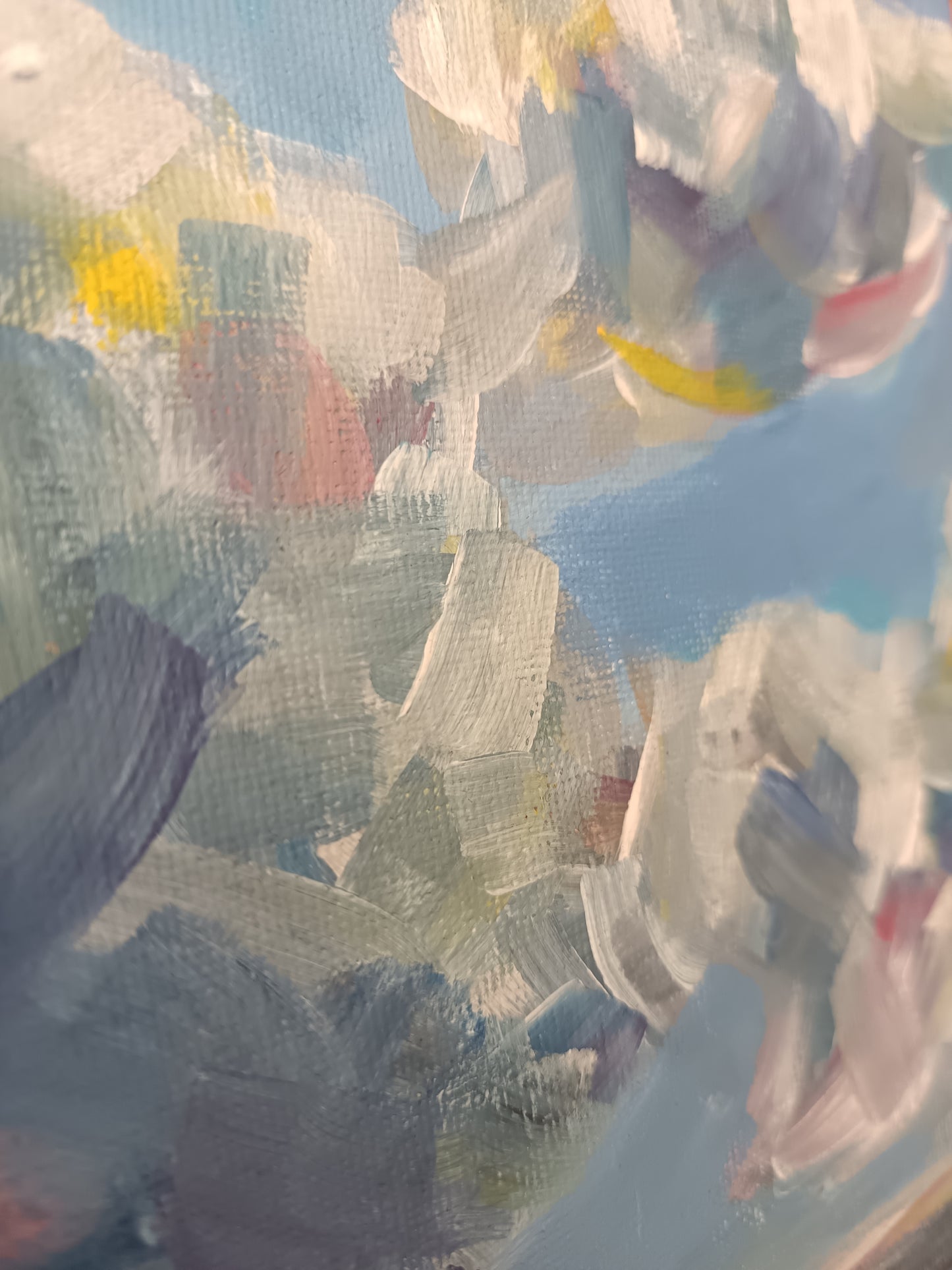 Original abstract seascape 8" x 8" (No2 of 2)